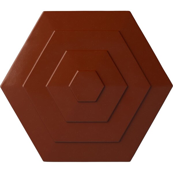 Ekena Millwork Woodruff Ceiling Medallion, Hand-Painted Firebrick, 23 1/4"OD x 7/8"P CM23WFFIF - main